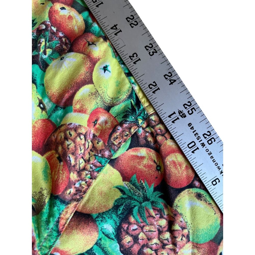 Vintage Elsbach Fruit Print Hawaiian Camp Shirt EU 39/40 Fits Large Cotton - Picture 9 of 9